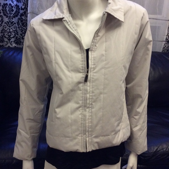 NWOT Gasoline beige zip front collared jacket - Picture 1 of 9